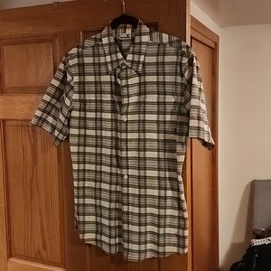 Hurley button up short sleeve shirt Large